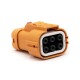 High Voltage Interlock Connector Low Current Plug 6Pin 40A 6mm2 Straight Plastic High Voltage Interlock Connector Low Current Plug 6Pin 40A 6mm2 Straight Plastic