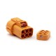 High Voltage Interlock Connector Low Current Plug 6Pin 40A 6mm2 Straight Plastic High Voltage Interlock Connector Low Current Plug 6Pin 40A 6mm2 Straight Plastic