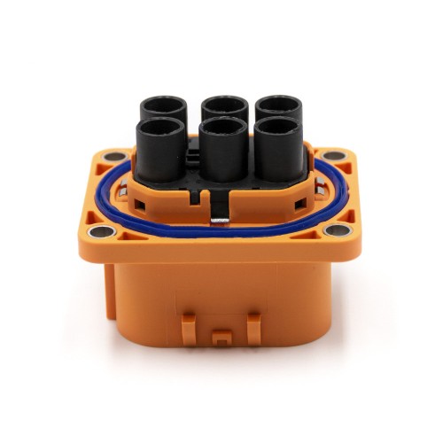 High Voltage Interlock Connector Low Current Plug 6Pin 40A 6mm2 Straight Plastic High Voltage Interlock Connector Low Current Plug 6Pin 40A 6mm2 Straight Plastic