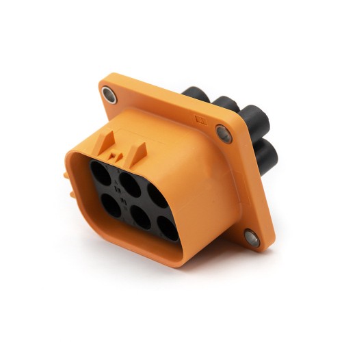 High Voltage Interlock Connector Low Current Plug 6Pin 40A 6mm2 Straight Plastic High Voltage Interlock Connector Low Current Plug 6Pin 40A 6mm2 Straight Plastic