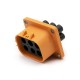 High Voltage Interlock Connector Low Current Plug 6Pin 40A 6mm2 Straight Plastic High Voltage Interlock Connector Low Current Plug 6Pin 40A 6mm2 Straight Plastic