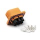 High Voltage Interlock Connector Low Current Plug 6Pin 40A 6mm2 Straight Plastic High Voltage Interlock Connector Low Current Plug 6Pin 40A 6mm2 Straight Plastic