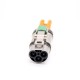 High Voltage Safety Lock Cable 3.6mm 3 Pin 35A Straight Metal HVSL Plug For 6mm2 Wire High Voltage Safety Lock Cable 3.6mm 3 Pin 35A Straight Metal HVSL Plug For 6mm2 Wire