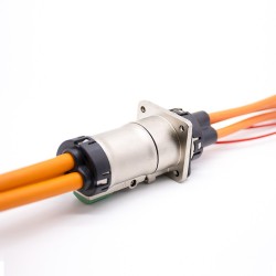 HVIL High Voltage Interlock Connector 3 Pin 3.6mm 35A Straight Socket Metal Shell A Key