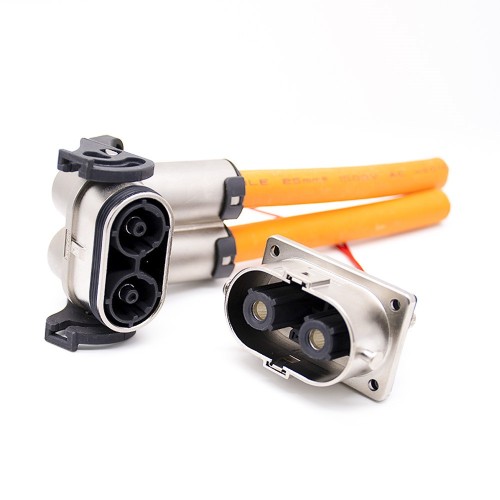 IP67 Waterproof Metal Plug HVSL Cable HVIL High Voltage Interlock Connector 2 Pin U Key 6mm Right Angle IP67 Waterproof Metal Plug HVSL Cable HVIL High Voltage Interlock Connector 2 Pin U Key 6mm Right Angle