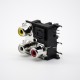 Fiber Optic Module jack and 3 RCA Jack Right angle panel mount with self tapping hole Fiber Optic Module jack and 3 RCA Jack Right angle panel mount with self tapping hole