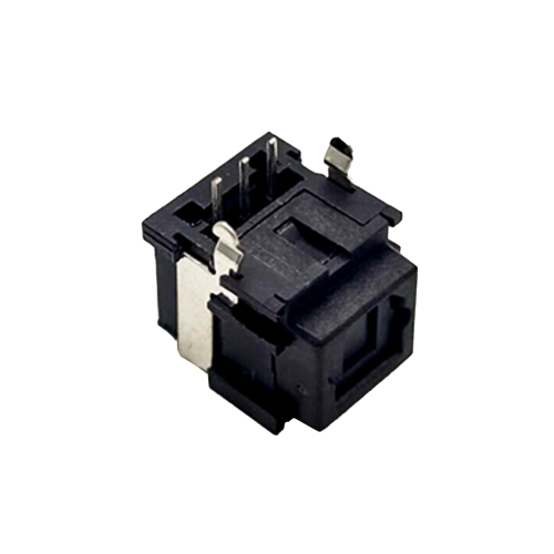 Toslink socket fiber connector Optical fiber Right angle panel mount with self tapping hole Toslink socket fiber connector Optical fiber Right angle panel mount with self tapping hole