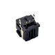 Toslink socket fiber connector Optical fiber Right angle panel mount with self tapping hole Toslink socket fiber connector Optical fiber Right angle panel mount with self tapping hole