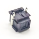 Toslink socket fiber connector Optical fiber Right angle panel mount with self tapping hole Toslink socket fiber connector Optical fiber Right angle panel mount with self tapping hole
