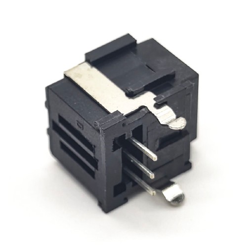 Toslink socket fiber connector Optical fiber Right angle panel mount with self tapping hole Toslink socket fiber connector Optical fiber Right angle panel mount with self tapping hole