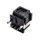 Toslink socket fiber connector Optical fiber Right angle panel mount with self tapping hole Toslink socket fiber connector Optical fiber Right angle panel mount with self tapping hole