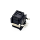 Toslink socket fiber connector Optical fiber Right angle panel mount with self tapping hole Toslink socket fiber connector Optical fiber Right angle panel mount with self tapping hole