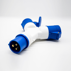 Y Type Industrial Connector Socket 3P 16A 380V-415V 2P+E 6h IP44