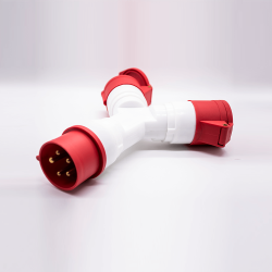 Y Type Industrial Connector Socket 5P 16A 220V-250V 3P+E+N 6h IP44