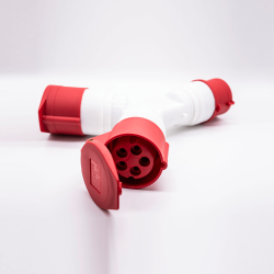 Y Type Industrial Connector Socket 5P 16A 220V-250V 3P+E+N 6h IP44