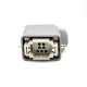 10 Pin Heavy Duty Connector H6B Male Without Contacts Bulkhead Mounting M20 Male Butt-Joint Female With Metal Dust Cover 10 Pin Heavy Duty Connector H6B Male Without Contacts Bulkhead Mounting M20 Male Butt-Joint Female With Metal Dust Cover