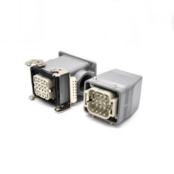 Crimper For Heavy Duty Connectors H6T High Surface Mounting M32 Silver Plating 16Pin Male Docking Type Female