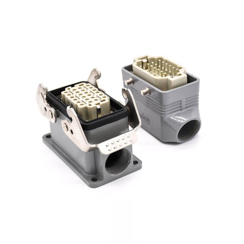 Heavy Duty Connectors H10B Surface Mounting Female Docking Type Male 24Pin Silver Plating Size M32 Entry Heavy Duty Connectors H10B Surface Mounting Female Docking Type Male 24Pin Silver Plating Size M32 Entry