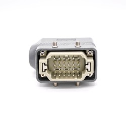 Heavy Duty Connectors H10B Surface Mounting Female Docking Type Male 24Pin Silver Plating Size M32 Entry