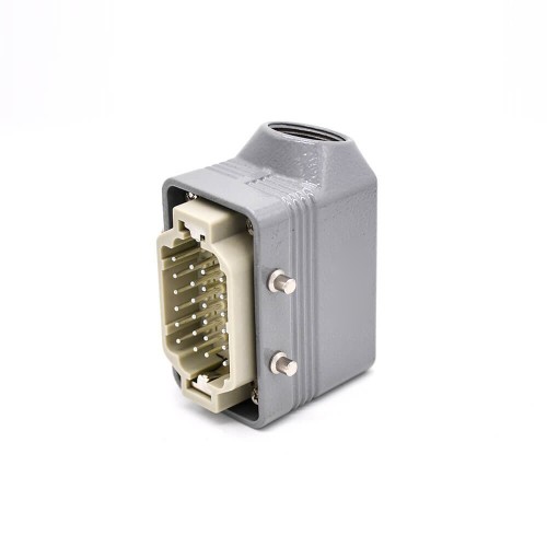 Heavy Duty Connectors H10B Surface Mounting Female Docking Type Male 24Pin Silver Plating Size M32 Entry Heavy Duty Connectors H10B Surface Mounting Female Docking Type Male 24Pin Silver Plating Size M32 Entry