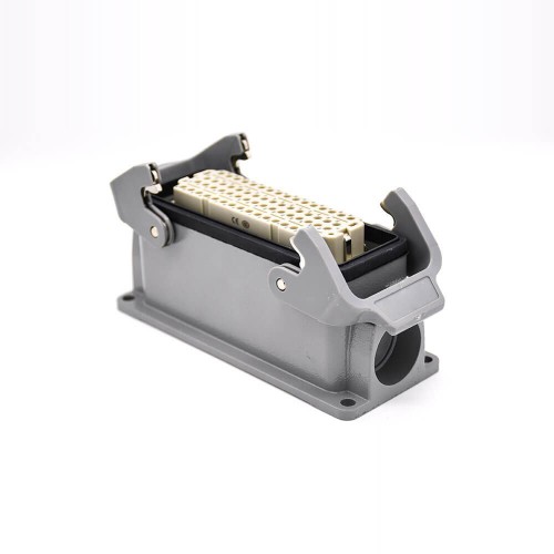 Rectangular waterproof connector heavy-duty 64-core H24B shell male and female butt PG21 surface mount Rectangular waterproof connector heavy-duty 64-core H24B shell male and female butt PG21 surface mount