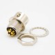 6 pin Elecje Connector HR10 Male Receptacle Straight Solder Cup Back Mount Circular Push-Pull Connector 5pcs
