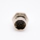Elecje 6 pin Connector Male Receptacle 10 Pin Straight Solder type Back Mount HR10 Circular Push-Pull Connector