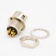 Elecje 6 pin Female HR10 Connector Receptacle Straight Solder Cup Back Mount Circular Push-Pull Connector 5pcs