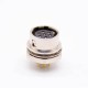 Elecje HR10 Circular Connector Female Receptacle 7 Pin Straight PCB Through Hole Back Mount Circular Push-Pull Connector