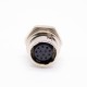 Elecje HR10 Connectors Female Receptacle 12 Pin Straight Solder Cup Back Mount Circular Push-Pull Connector