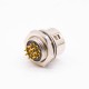 HR10 Elecje Connectors Female Receptacle 12 Pin Straight PCB Through Hole Back Mount Circular Push-Pull Connector