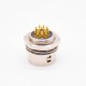 HR10 Elecje Connectors Female Receptacle 12 Pin Straight PCB Through Hole Back Mount Circular Push-Pull Connector