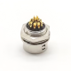 HR10 Elecje Connectors Female Receptacle 12 Pin Straight PCB Through Hole Back Mount Circular Push-Pull Connector