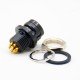 HRS Elecje Connector Male Receptacle 6 Pin Straight Back Mount Solder Cup HR10 Circular Push-Pull Connector