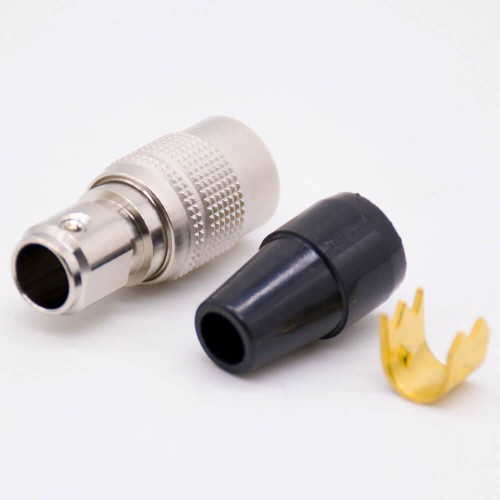 HRS Elecje Electric Female Plug 6 Pin Straight Solder Cup HR10 Circular Push-Pull Connector 20pcs