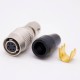 HRS Elecje Electric Female Plug 6 Pin Straight Solder Cup HR10 Circular Push-Pull Connector 20pcs