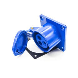 16A IEC60309 3pin 220V-250V 2P+E IP44 CEE Industrial Panel Mount Angle Type Socket
