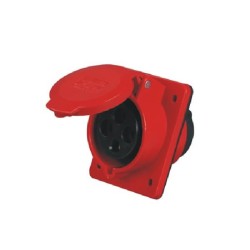 32A 4pin IEC60309 380V-415V 50/60Hz 4P 6h 3P+E IP44 45Degree Socket