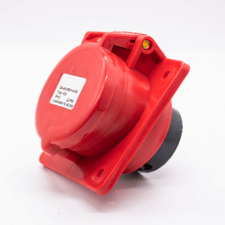 Industrial Connector Angled Socket 4P 32A 380V-415V 3P+E 6h IP44