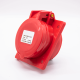 Industrial Connector Angled Socket 5P 16A 380V-415V 3P+E+N 6h IP44 Industrial Connector Angled Socket 5P 16A 380V-415V 3P+E+N 6h IP44