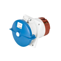 Waterproof Industrial Connector Socket 3Pin 125A 400V 2P+E IP44