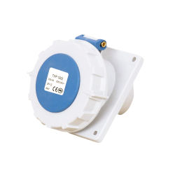 Waterproof Industrial Connector Socket 3Pin 32A 400V 2P+E IP67