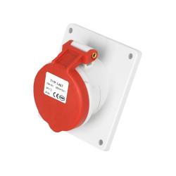 Waterproof Industrial Connector Socket 4Pin 16A 400V 3P+E IP44