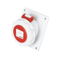 Waterproof Industrial Connector Socket 4Pin 16A 400V 3P+E IP67