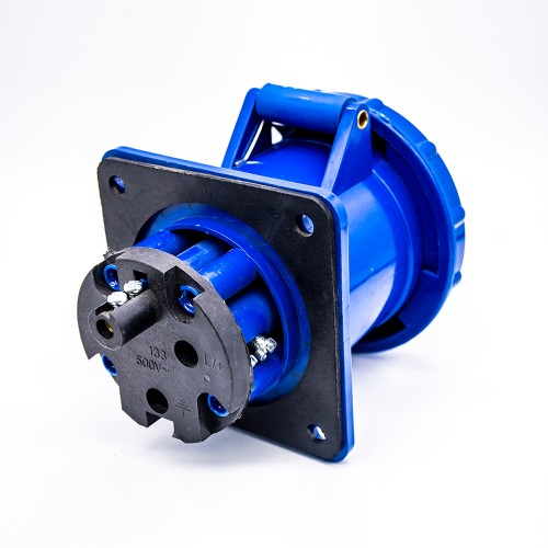 IEC60309 Panel Mount Receptacle Straight Type 63A 3pin 220V-250V 50/60Hz 2P+E 6h 2P+E IP67 CEE Industrial IEC60309 Panel Mount Receptacle Straight Type 63A 3pin 220V-250V 50/60Hz 2P+E 6h 2P+E IP67 CEE Industrial