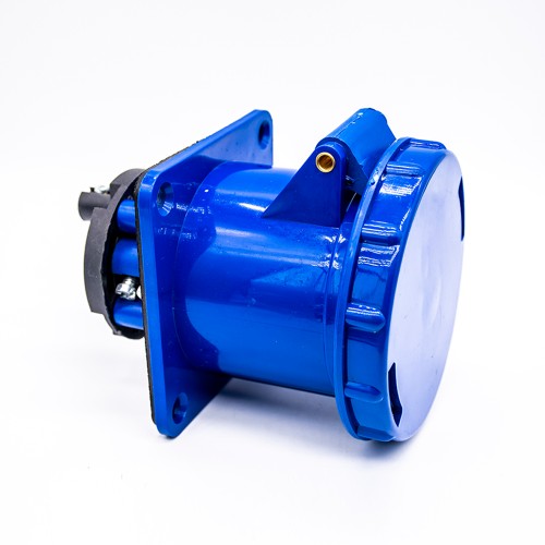 IEC60309 Panel Mount Receptacle Straight Type 63A 3pin 220V-250V 50/60Hz 2P+E 6h 2P+E IP67 CEE Industrial IEC60309 Panel Mount Receptacle Straight Type 63A 3pin 220V-250V 50/60Hz 2P+E 6h 2P+E IP67 CEE Industrial