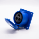 Industrial Connector Socket 3P 16A 220V-250V 2P+E 6h IP44 Straight Type Panel Mount