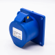 Industrial Connector Socket 3P 16A 220V-250V 2P+E 6h IP44 Straight Type Panel Mount