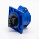 Industrial Connector Socket 3P 16A 220V-250V 2P+E 6h IP44 Straight Type Panel Mount
