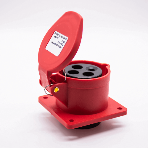 Industrial Connector Socket 4P 16A 380V-415V 3P+E 6h IP44 Sraight Type Panel Mount Industrial Connector Socket 4P 16A 380V-415V 3P+E 6h IP44 Sraight Type Panel Mount